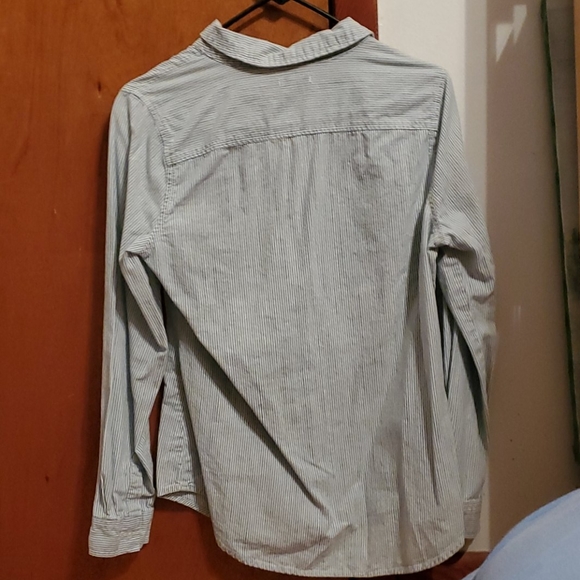 Blue and white stripe button down - Picture 3 of 3